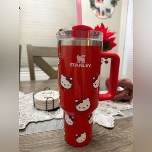 Hello kitty Stanley Red Speckled Tumbler